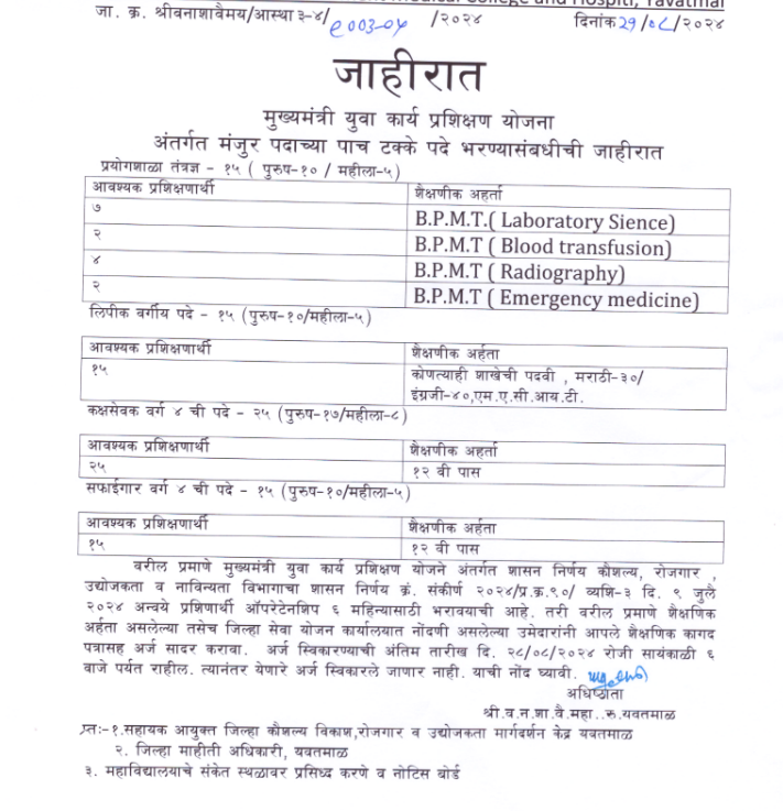 Maharashtra Government Medical College Bharti