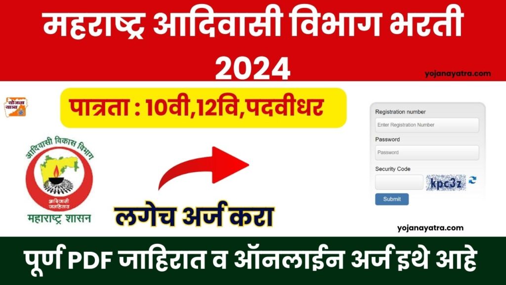 Maharashtra Adivasi Vibhag Bharti 2024