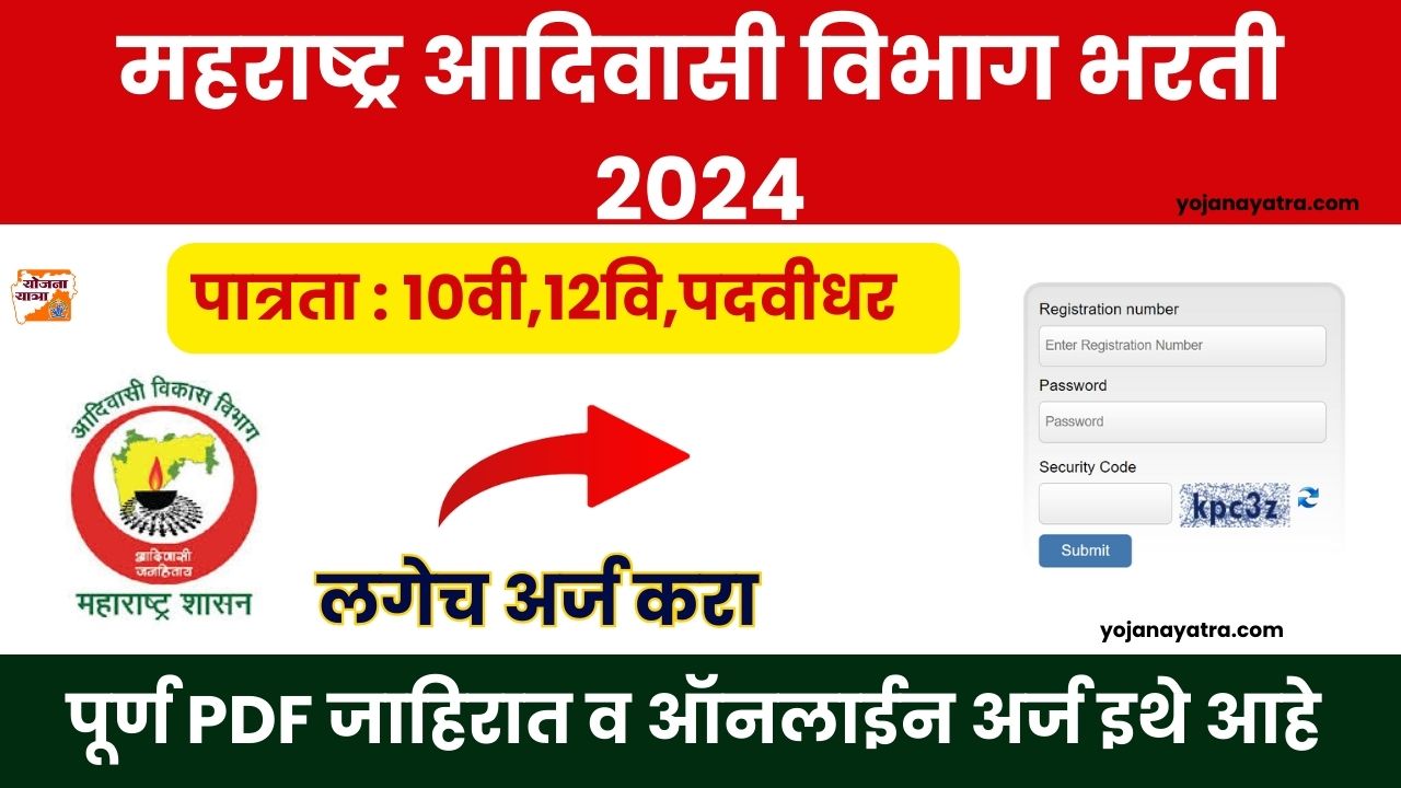 Maharashtra Adivasi Vibhag Bharti 2024