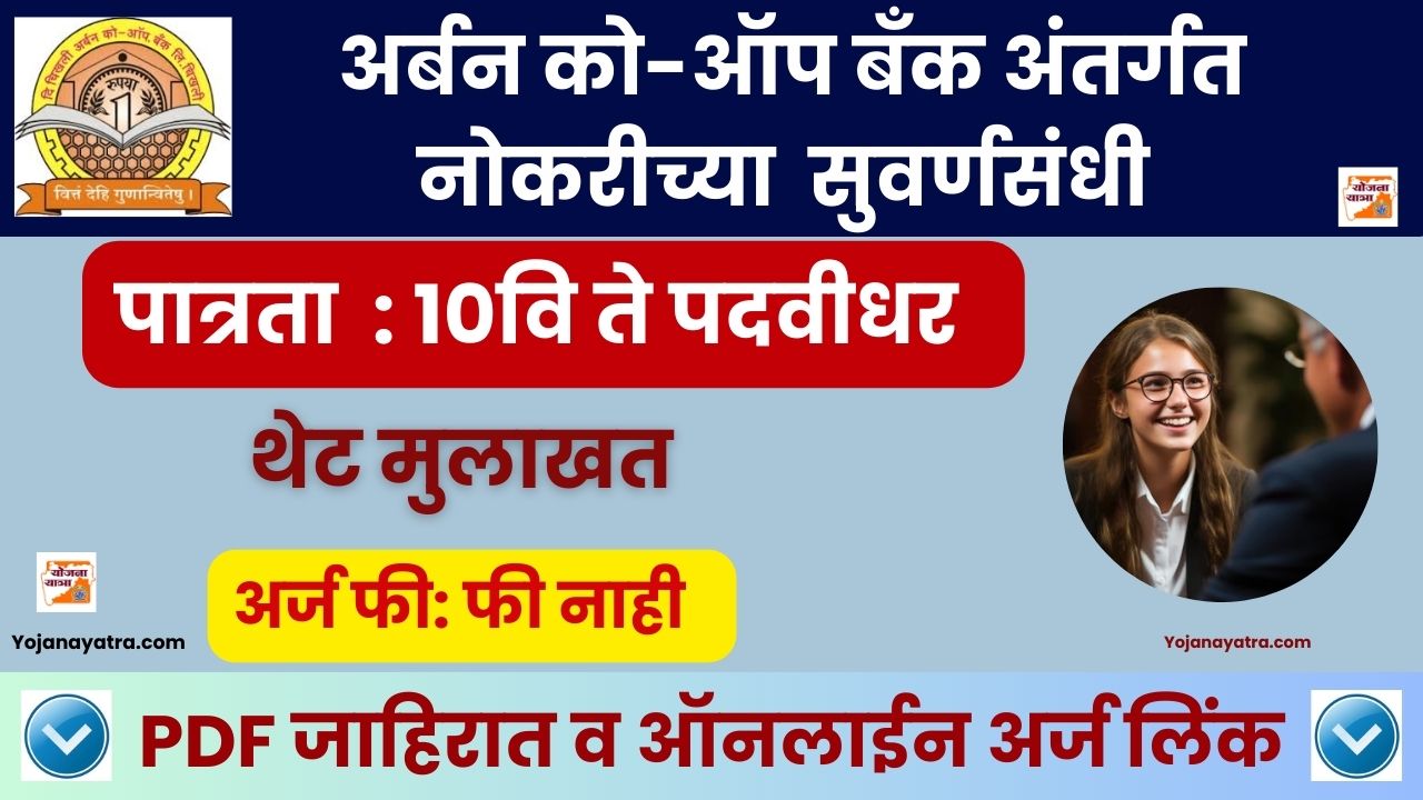 Urban Co Op Bank Vacancy 2024