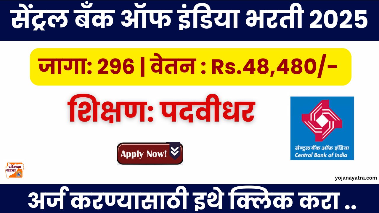 Central Bank Of India Online Application 2025