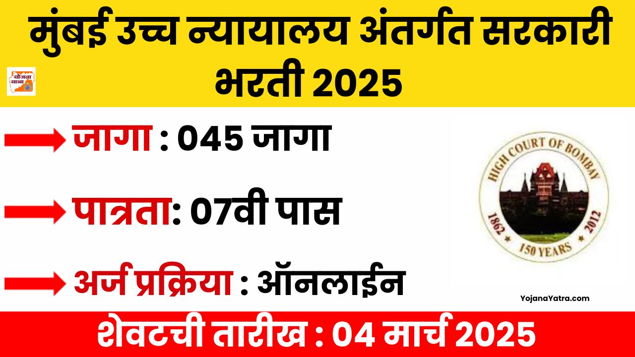 Bombay High Court Nagpur Bharti 2025
