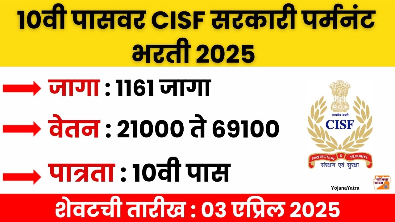 CISF Constable Bharti 2025