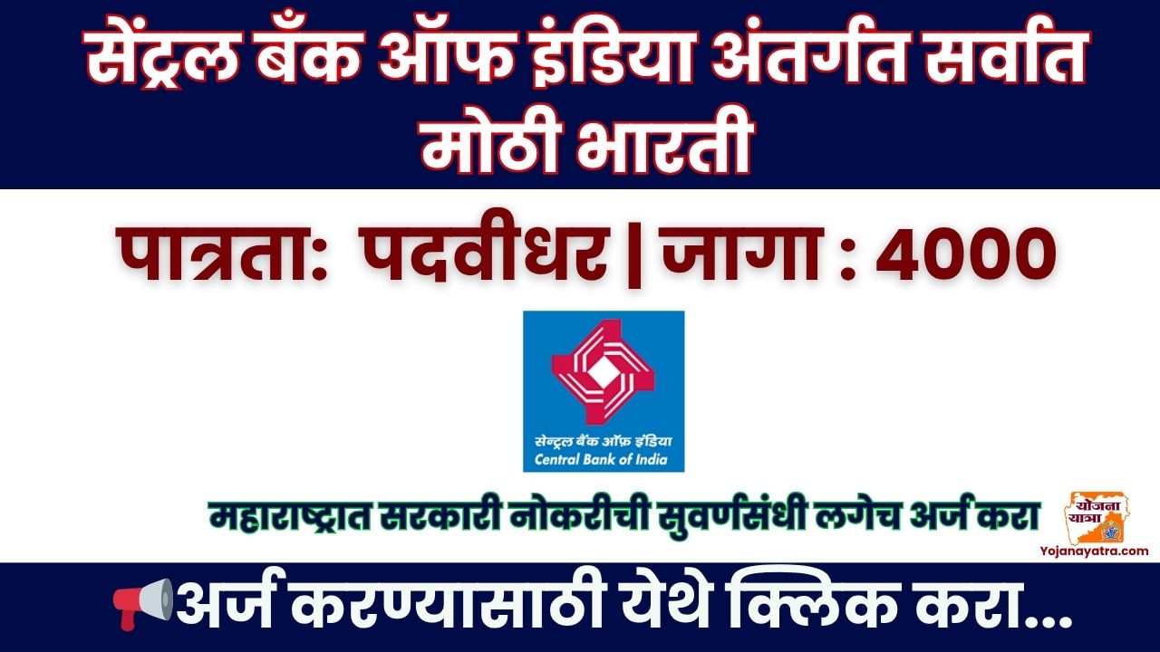 Central Bank of India Recruitment 2025